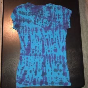 Blue tie dyed shirt